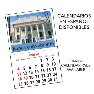 Alternative view of Kwik-Stik® KWV-F14 Grande FULL Color Smooth Vinyl Calendar