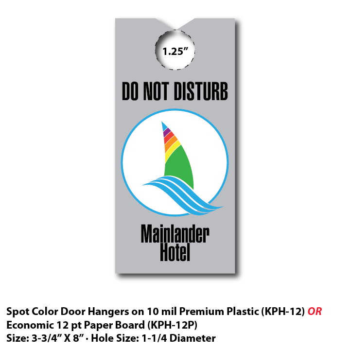 Paper Door Hangers (Spot Color)