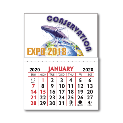 Kwik-Stik® KWV-124 Petite FULL Color Smooth Vinyl Calendar